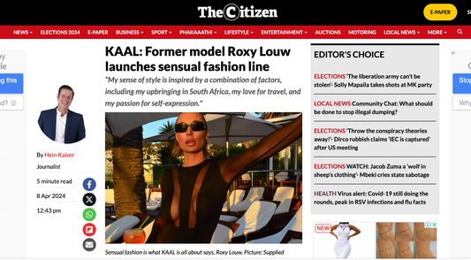 KAAL: Former model Roxy Louw launches sensual fashion line