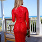 Red Lace Dress