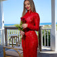 Red Lace Dress