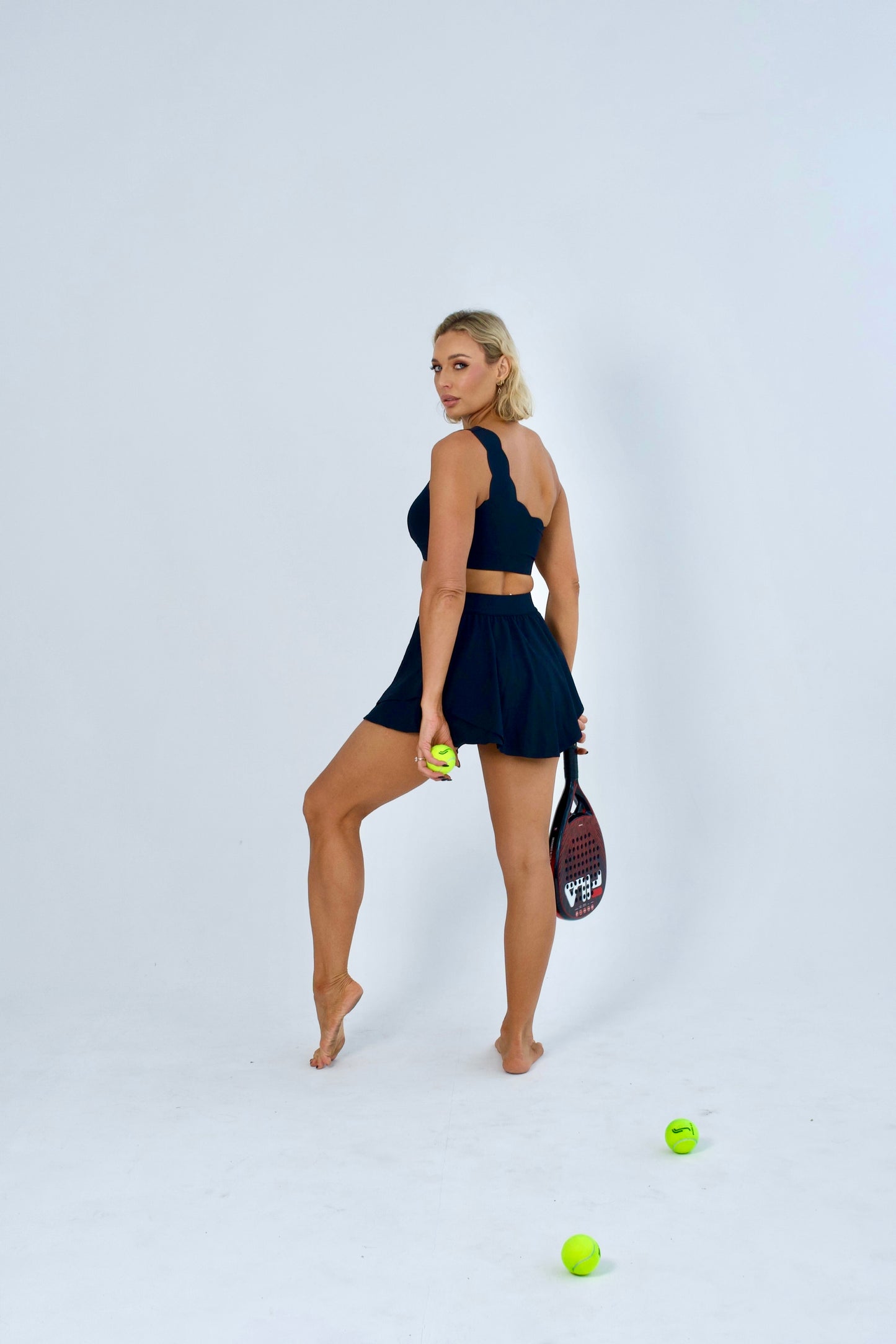 Scallop Padel Tennis Skirt | Layered