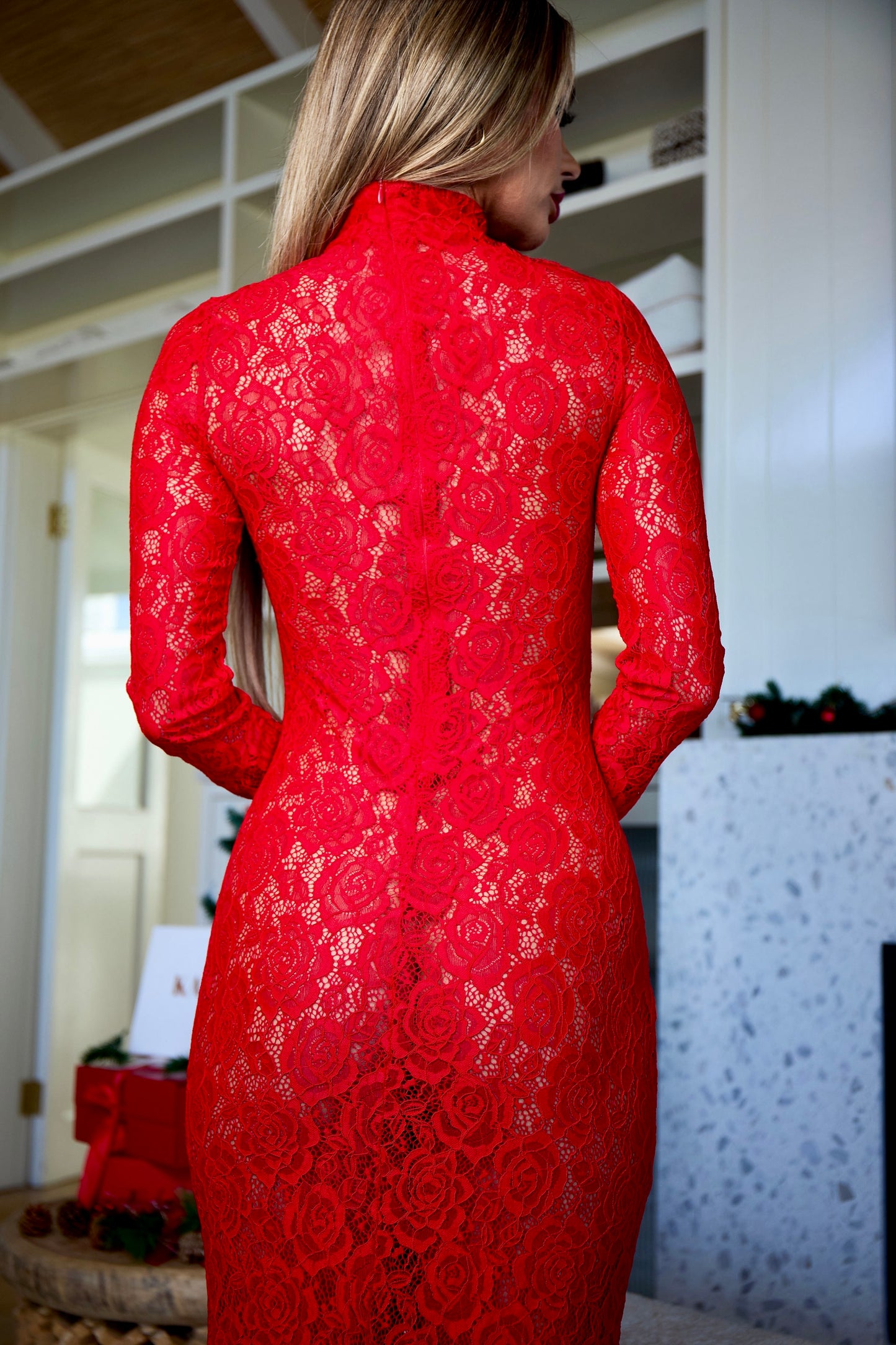 Red Lace Dress