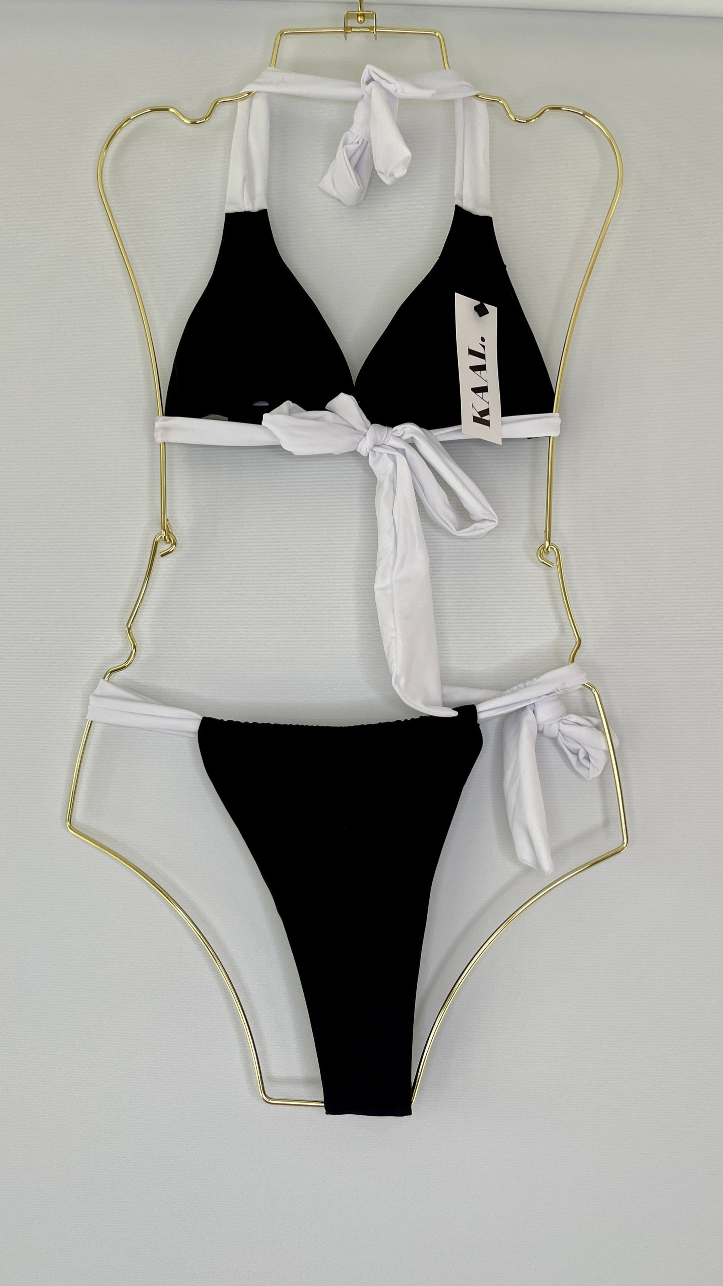 Black and White Triangle Bikini