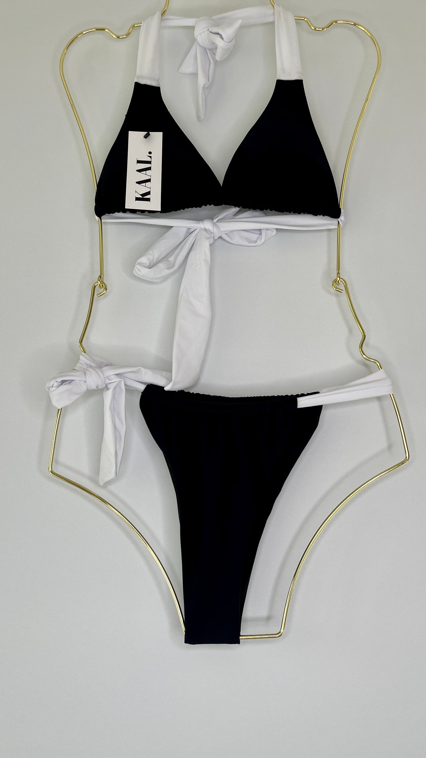 Black and White Triangle Bikini