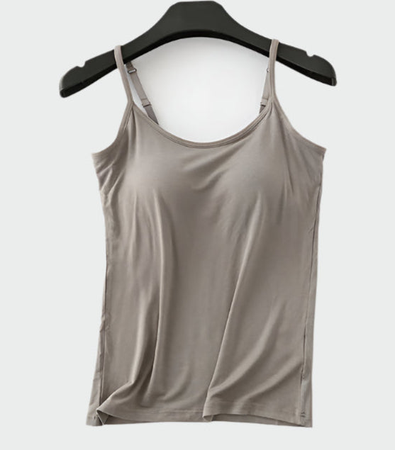 Sustainable Loungewear Vest with built in bra