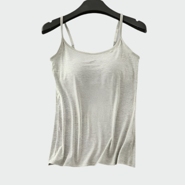 Sustainable Loungewear Vest with built in bra