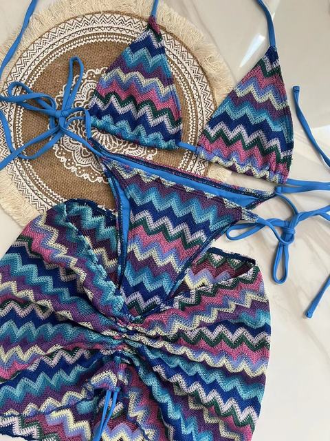 Ocean Breeze Bikini and Skirt set