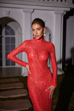 Red Lace Dress