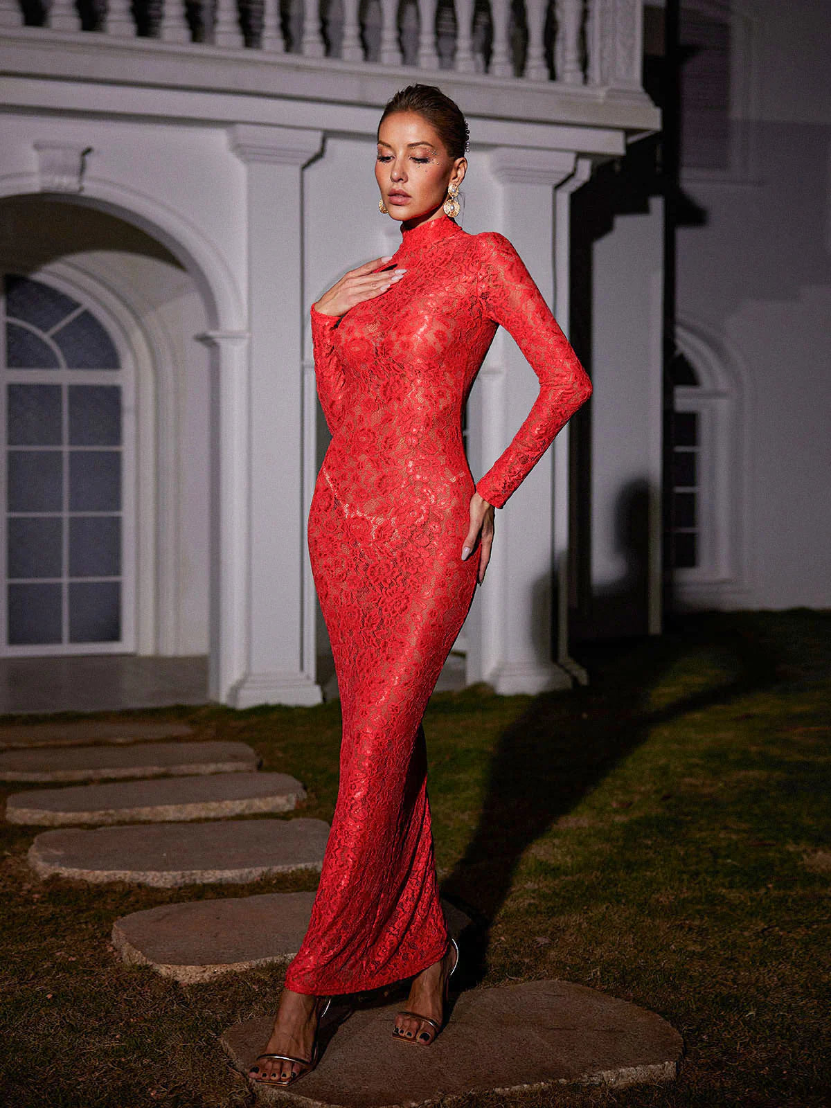 Red Lace Dress